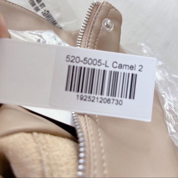 Jonathan Simkhai Katerina Vegan Leather Belted  Jumpsuit in camel size US4 - Picture 11 of 11